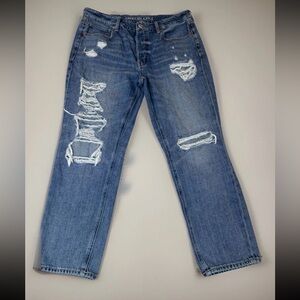 American Eagle Outfitters Light Blue Ripped Jeans